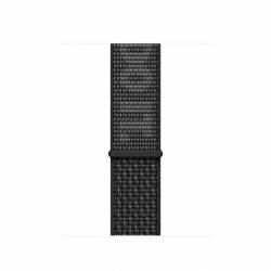 Bracelet tissé Nike Sport noir/blanc (41 mm) Apple