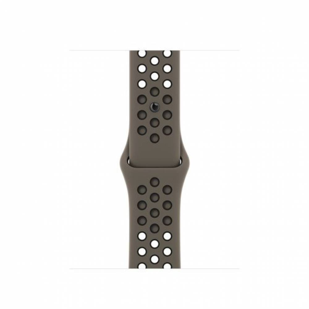 Apple Horlogebandje Sportbandje van Nike Olive Grey/zwart (41 mm)