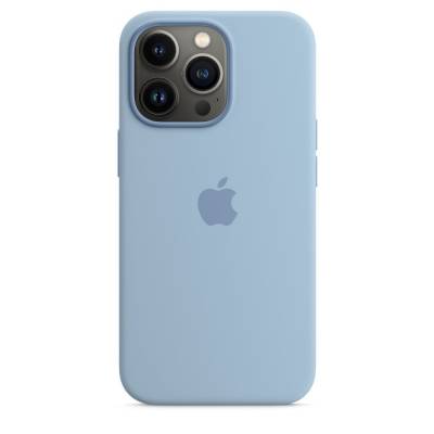 Siliconenhoesje met MagSafe voor iPhone 13 Pro Mistblauw Apple