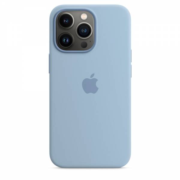 Siliconenhoesje met MagSafe voor iPhone 13 Pro Mistblauw 