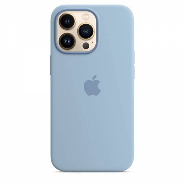 Siliconenhoesje met MagSafe voor iPhone 13 Pro Mistblauw 