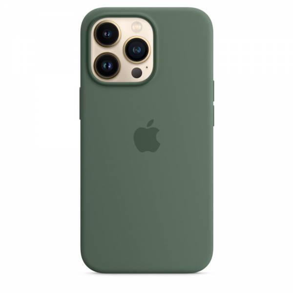 Siliconenhoesje met MagSafe voor iPhone 13 Pro Eucalyptus 