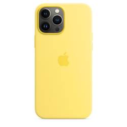 Siliconenhoesje met MagSafe voor iPhone 13 Pro Max Citroenzeste 