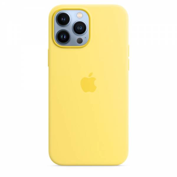 Siliconenhoesje met MagSafe voor iPhone 13 Pro Max Citroenzeste 