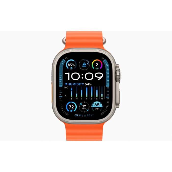 Apple Watch Ultra 2 Titane Ocean bracelet orange au meilleur prix sur