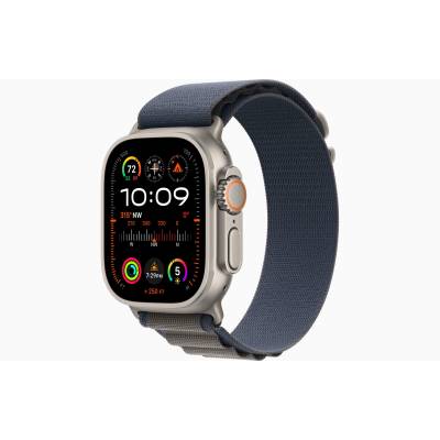 Apple Watch Ultra 2 GPS + Cellular, 49mm Titanium Case with Blue Alpine Loop - Large Apple
