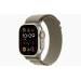 Apple Watch Ultra 2 GPS + Cellular, 49mm Titanium Case with Olive Alpine Loop - Medium 