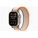 Apple Watch Ultra 2 GPS + Cellular, 49mm Titanium Case with Orange/Beige Trail Loop - S/M 