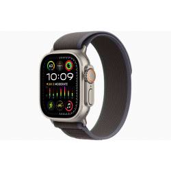 Apple Watch Ultra 2 GPS + Cellular, 49mm Titanium Case with Blue/Black Trail Loop - M/L 