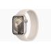Apple Watch Series 9 GPS 41mm Starlight Aluminium Case with Starlight Sport Loop 