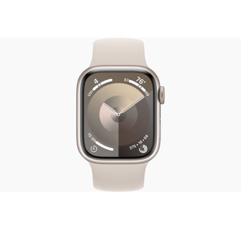 Apple Watch Series 9 GPS 41mm Starlight Aluminium Case with Starlight Sport Loop  Apple
