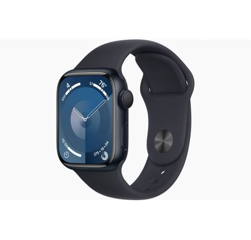 Apple Watch Series 9 GPS 41mm Midnight Aluminium Case with Midnight Sport Band - S/M  Apple