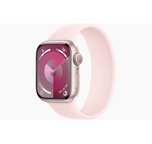 Apple Watch Series 9 GPS 41mm Pink Aluminium Case with Light Pink Sport Loop  Apple