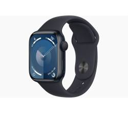 Apple Watch Series 9 GPS 45mm Midnight Aluminium Case with Midnight Sport Band - M/L Apple