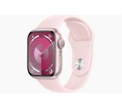 Apple Watch Series 9 GPS 45mm Pink Aluminium Case with Light Pink Sport Band - S/M Apple