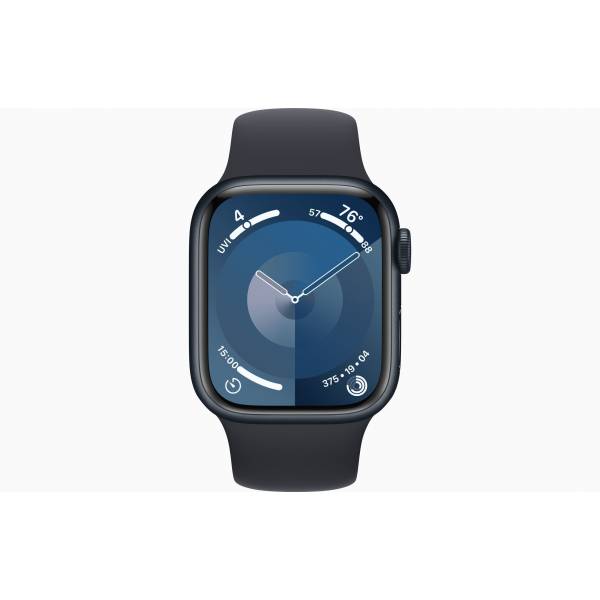 Apple Apple Watch Series 9 GPS + Cellular 41mm Midnight Aluminium Case with Midnight Sport Band - S/M