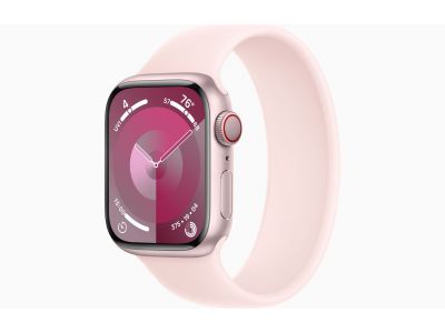 Apple Watch Series 9 GPS + Cellular 41mm Pink Aluminium Case with Light Pink Sport Loop
