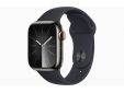 Apple Watch Series 9 GPS + Cellular 41mm Graphite Stainless Steel Case with Midnight Sport Band - M/L