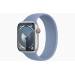 Apple Watch Series 9 GPS + Cellular 45mm Silver Aluminium Case with Winter Blue Sport Loop 