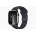 Apple Watch Series 9 GPS + Cellular 45mm Graphite Stainless Steel Case with Midnight Sport Band - S/M 