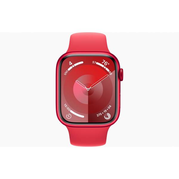 Apple Watch Series 9 GPS + Cellular 45mm (PRODUCT)RED Aluminium Case with (PRODUCT)RED Sport Band - S/M 