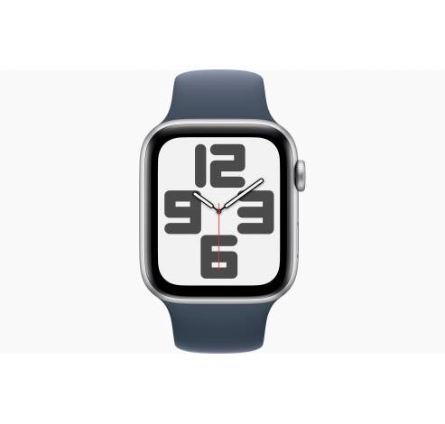 Apple Watch SE GPS 40mm Silver Aluminium Case with Storm Blue Sport Band - M/L  Apple