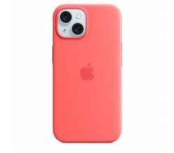 Siliconenhoesje met MagSafe voor iPhone 15 - Guave Apple