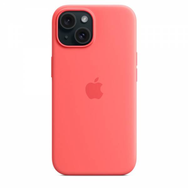 Apple Siliconenhoesje met MagSafe voor iPhone 15 - Guave