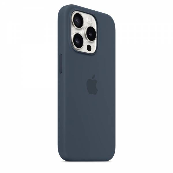 Apple Siliconenhoesje met MagSafe voor iPhone 15 Pro - Stormblauw