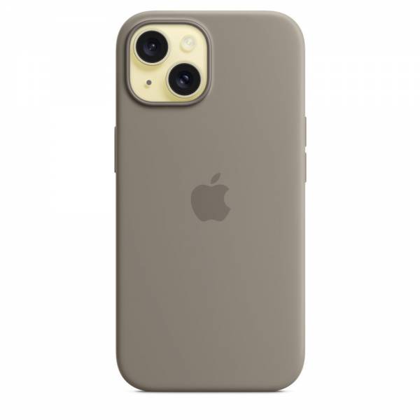 Apple Siliconenhoesje met MagSafe voor iPhone 15 - Klei