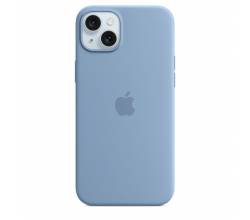 Siliconenhoesje met MagSafe voor iPhone 15 Plus - Winterblauw Apple