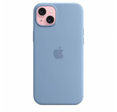 Coque en silicone avec MagSafe pour iPhone 15 Plus - Bleu Hiver  Apple