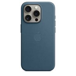 Coque FineWoven avec MagSafe pour iPhone 15 Pro - Bleu Océan Apple