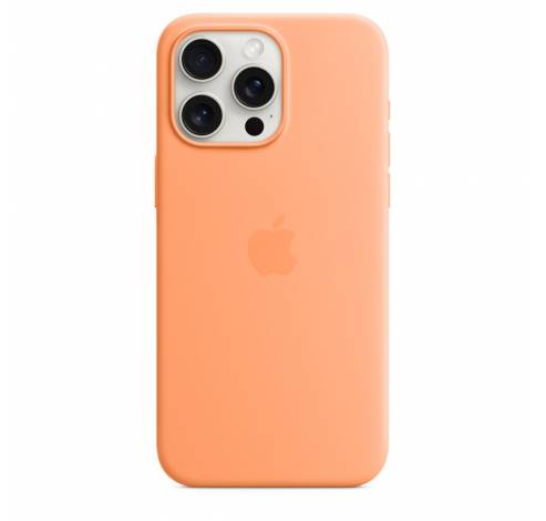 Siliconenhoesje met MagSafe voor iPhone 15 Pro Max - Frisoranje  Apple