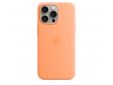 Coque en silicone avec MagSafe pour iPhone 15 Pro Max - Sorbet à l’orange
