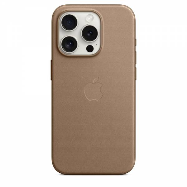 Apple FineWoven hoesje met MagSafe voor iPhone 15 Pro - Taupe