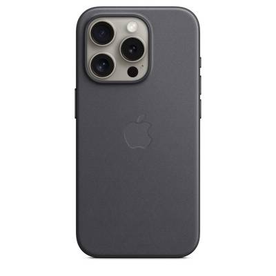Coque FineWoven avec MagSafe pour iPhone 15 Pro - Noir Apple