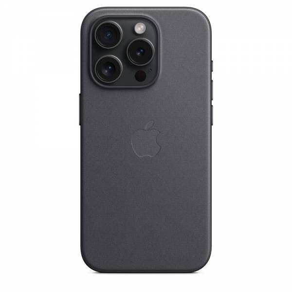 Apple FineWoven hoesje met MagSafe voor iPhone 15 Pro - Zwart