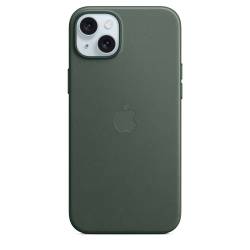 Coque FineWoven avec MagSafe pour iPhone 15 Plus - Evergreen Apple
