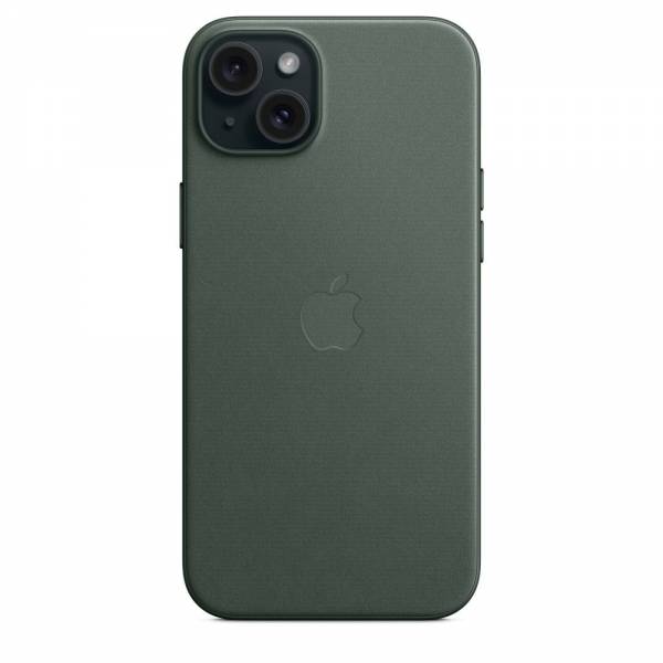 FineWoven hoesje met MagSafe voor iPhone 15 Plus - Evergreen 