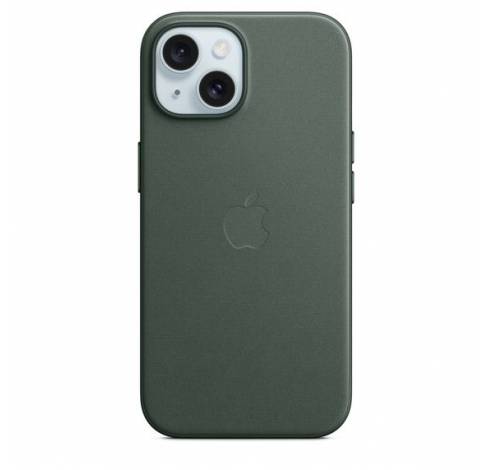Coque FineWoven avec MagSafe pour iPhone 15 - Evergreen  Apple