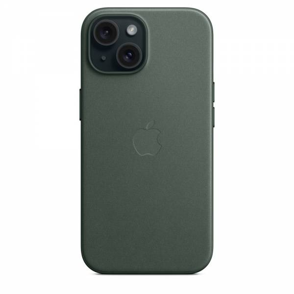 FineWoven hoesje met MagSafe voor iPhone 15 - Evergreen 