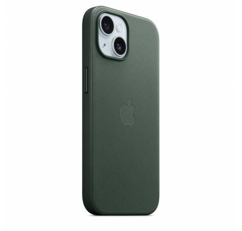 Coque FineWoven avec MagSafe pour iPhone 15 - Evergreen  Apple