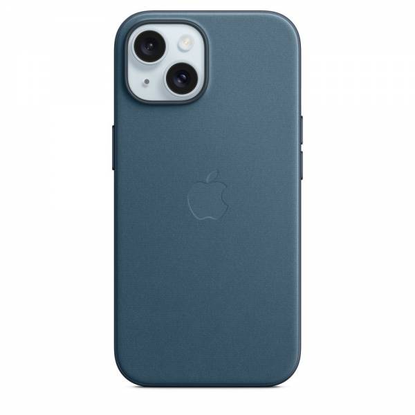 Apple FineWoven hoesje met MagSafe voor iPhone 15 - Oceaanblauw