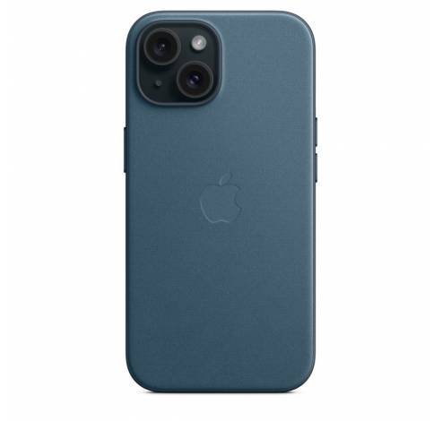 FineWoven hoesje met MagSafe voor iPhone 15 - Oceaanblauw  Apple
