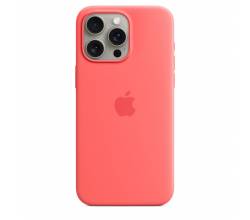 Siliconenhoesje met MagSafe voor iPhone 15 Pro Max - Guave Apple
