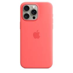 Siliconenhoesje met MagSafe voor iPhone 15 Pro Max - Guave 