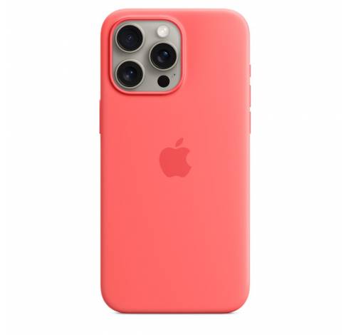 Siliconenhoesje met MagSafe voor iPhone 15 Pro Max - Guave  Apple