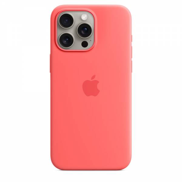 Apple Siliconenhoesje met MagSafe voor iPhone 15 Pro Max - Guave