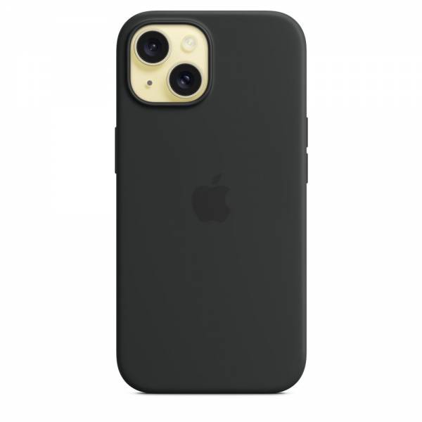 Apple Siliconenhoesje met MagSafe voor iPhone 15 - Zwart